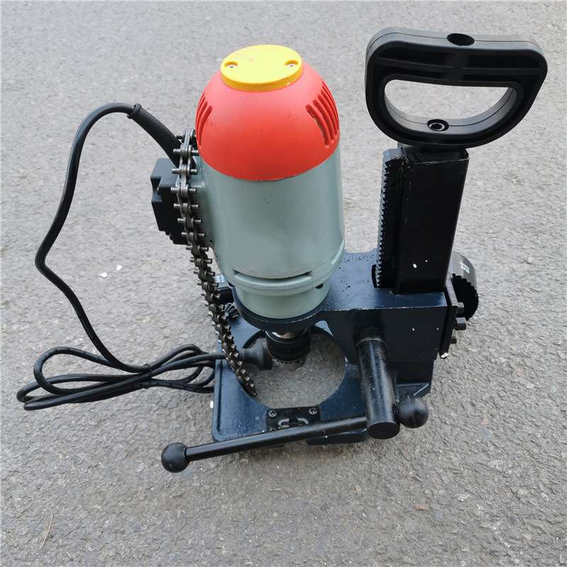 114型电动镀锌管打孔机  链条式电动金属钢管开孔机