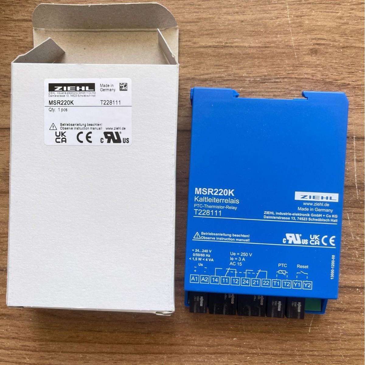 德国 ZIEHL继电器T228111 MSR220K AC/DC 24-240 V 替代T221761