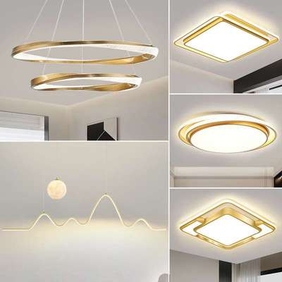 2025年新款客厅灯吊灯餐厅现代简约大气北欧轻奢套餐组合中山灯具