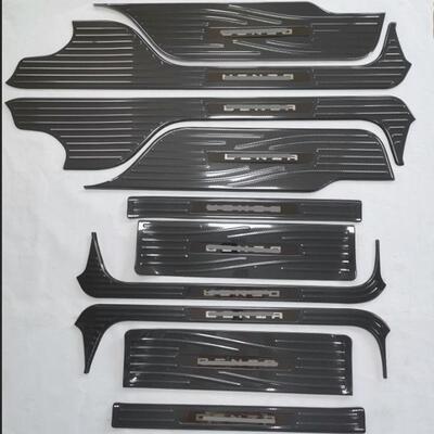 22腾势D9门槛条汽车改装 适用Denza D9内外迎宾踏板 四门脚踏板J