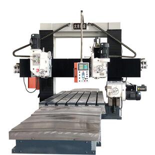 三个铣头龙门铣床带数显DFX4016四米龙门铣床生产厂家