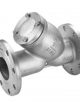 304不锈钢精铸法兰式Y型过滤器GL41H100目FlangedY-strainer