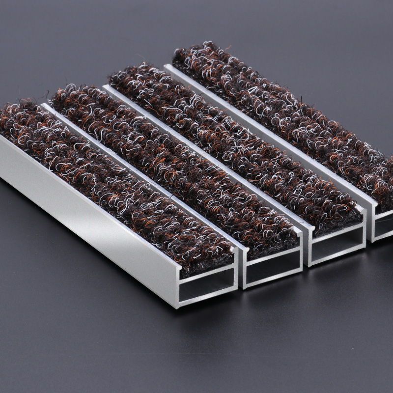 铝合金防尘地垫商场酒店门厅除尘地毯G防滑门垫嵌入刮泥垫定做进