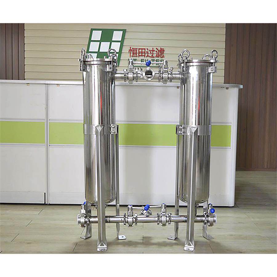 快开双联过滤设备180T不锈钢双联多袋式过滤器多袋2至12