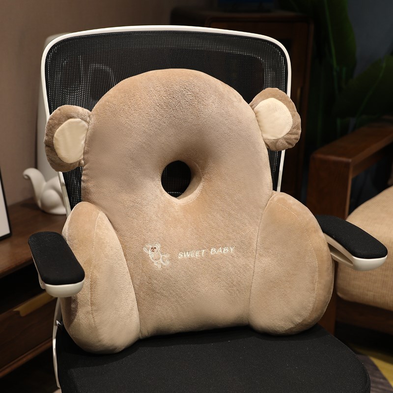 办公室座椅靠枕椅子护腰靠垫汽车腰靠孕妇久坐腰枕靠背Y垫沙发抱