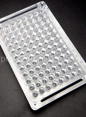 凝反应板色板血机板U型有凝孔 血底 调9染 6色板 亚克力玻璃圆形