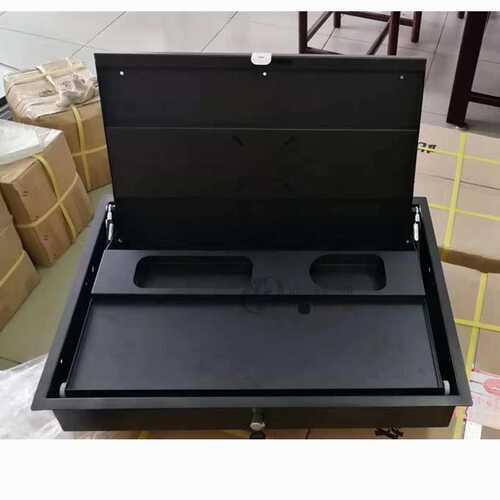 欧特斯办公会议桌电脑一体机翻转器培训桌液晶屏显示器手动翻转器