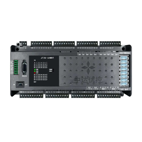 国产PLC   2路485 JT3U-64MRT-16MT-10AD-2DA 8轴 AD DA 温度
