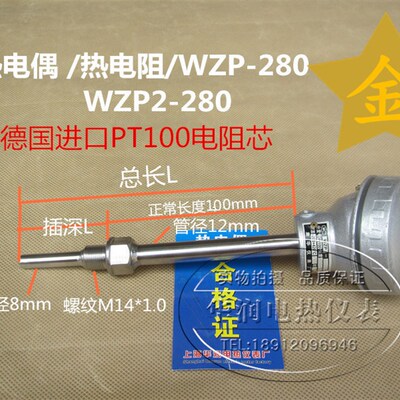 热电偶/热电阻WZP-280/WZP2-280 德国进口铂电阻芯