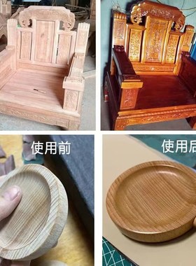 木雕摆件实木雕刻工艺品木蜡油擦拭保养提亮光滑增加防裂保护措施