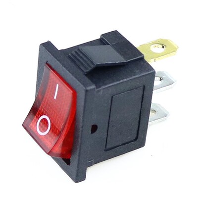 15*21mm 船型开关 红色带灯3脚2档 250V6A/125V10A KCD1-1电子秤