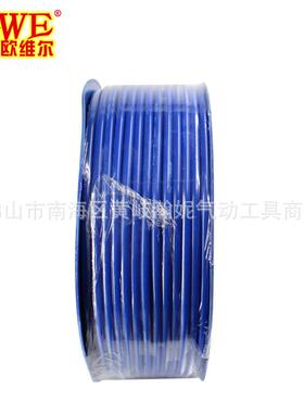 欧维尔精品8*5mm*100米风管塑料软胶管蓝色PU气管子10*6.5/12*8