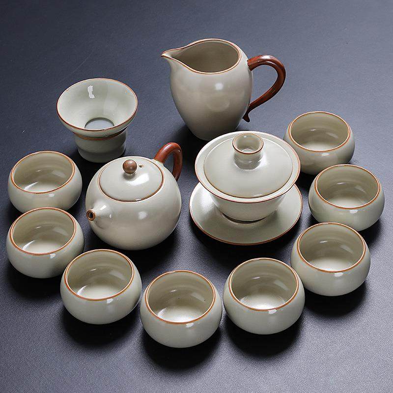 高档黄汝窑开片功夫懒人自动旋转一体陶瓷茶具套装家用客厅办公室,鲜花速递/花卉仿真/绿植园艺,其它园艺用品,淘宝优惠券,粉丝福利购,淘宝优惠卷