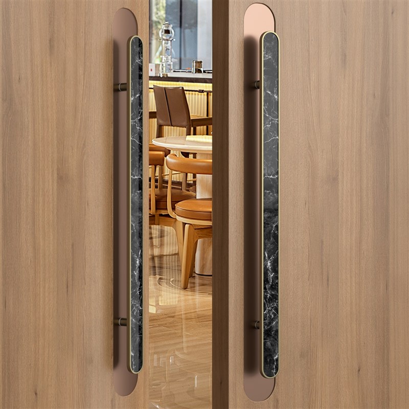 中式仿古铜大门拉手铝雕酒店宴会C厅包厢实木门拉手高档玻璃门把