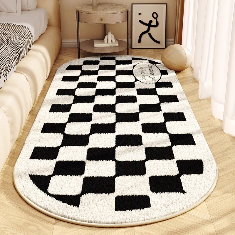 床边毯地毯卧室长绒加厚坐垫防滑房间F新款家用客厅茶几毯毛毯地