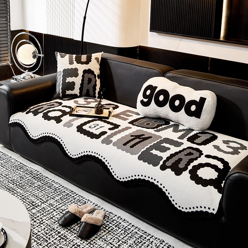 异形沙发垫子不规则皮质沙发专用垫A四季通用2025新款沙发盖布防