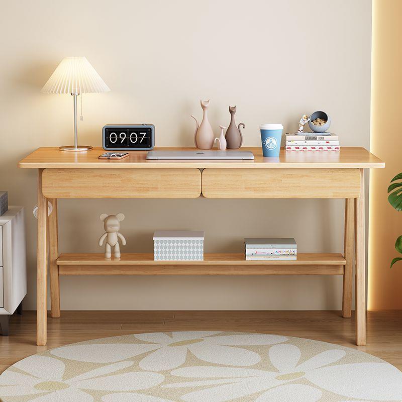 实木书桌北欧家用客厅卧室学生学习桌简约现代多功能日式电脑桌椅
