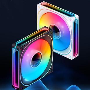 乔思伯FR 505散热风扇12cm千层镜ARGB灯光pwm温控棱镜cpu水冷