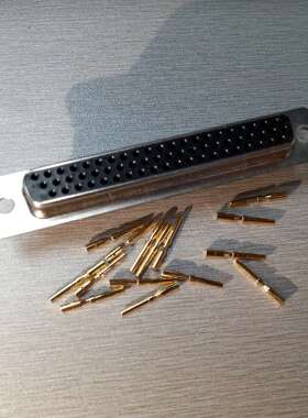 实心级DB型打线式高密度62PIN母头连接器 62PIN母座RS232接插件