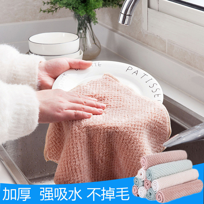 厨房懒人抹布擦桌巾麻布家务清洁厨房用品去油毛巾吸水加厚不掉毛