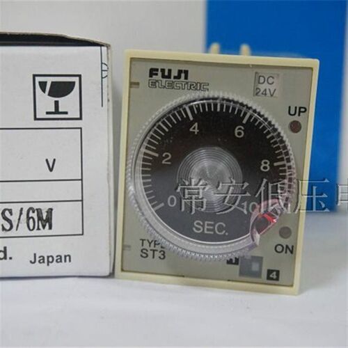 通电延时旋钮时间继电器 ST3P A-A/ A-B /A-C /A-D 24VDC