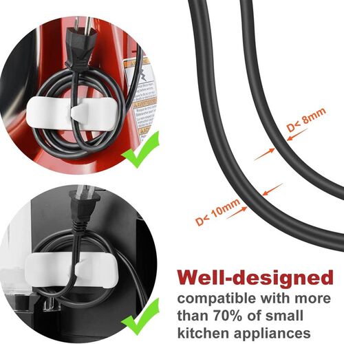 the cord wrapper厨房绕线器软电线收纳固定隐藏器Cord Organizer