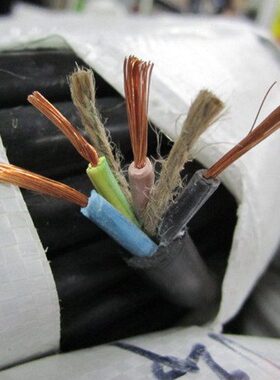 **1+1.5Z3方电线电缆铜芯江苏南洋平套线地国标橡胶1橡缆Y软线