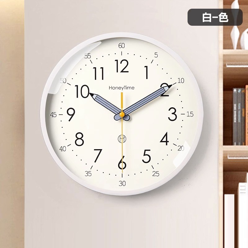 现代简约b挂钟客厅家用挂墙钟表挂表网红石英静音卧室新款2023时