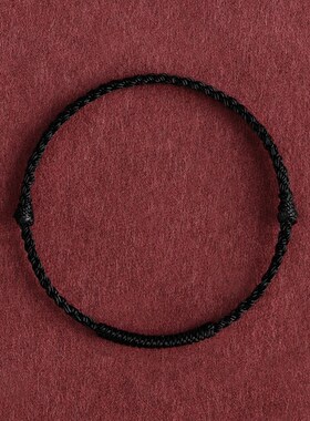 本命年红手绳脚绳女款情侣去霉运转运祝福手链Q平安金刚结男士礼