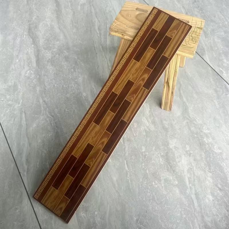 12厘米踢脚板瓷砖工程踢t脚板老式角线黑色老式踢脚板砖红色修覆