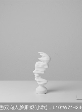 现代简约软装饰i售楼处样板间家居客厅创意艺术抽象人像雕塑摆件
