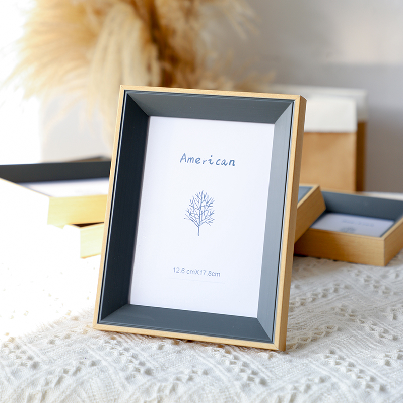 现代欧式轻奢相框摆台r定制加冲洗照相片框横竖摆放客厅卧室6寸