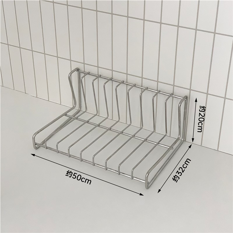 厨房好物!304不锈钢厨房盘子碗架沥水架放碟子T收纳架滤水置物架