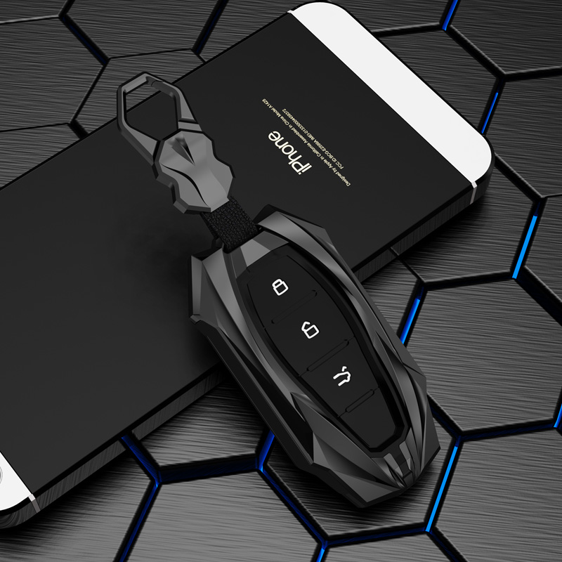 适用观致b5钥匙套观致3观致7汽车专用包扣壳改装男