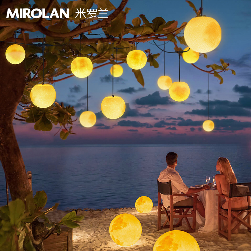 太阳能串灯户外吊灯防水挂树灯景观灯J别墅庭院灯户外灯氛围挂灯