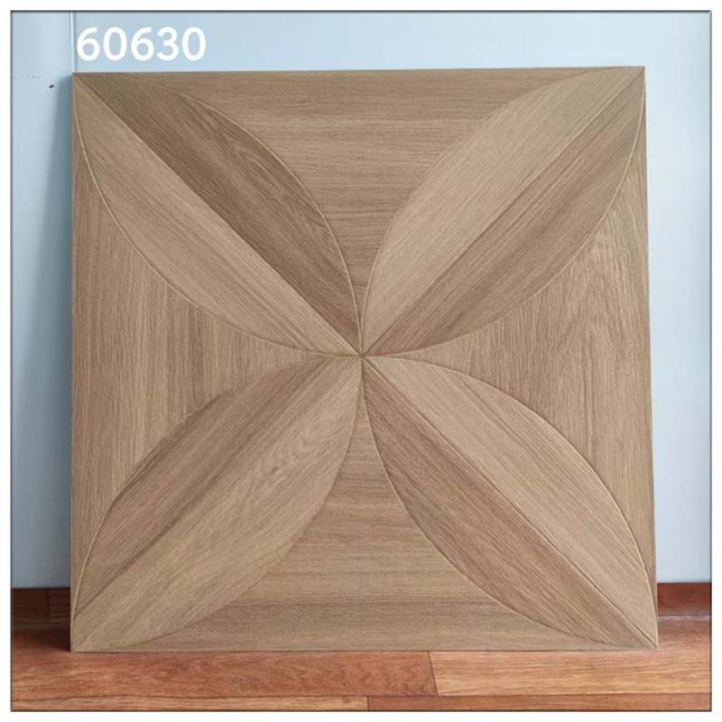 法式覆古凡尔e赛木纹砖600x600瓷砖焦糖色家用商用彷实木拼花地砖