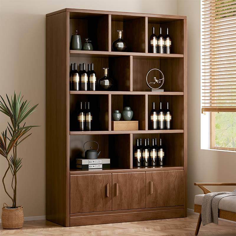 博古架实木中式茶柜置物架茶叶展示柜隔断多N宝阁客厅摆件装饰架