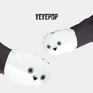 YEYEPOP萨卡班甲鱼滑雪手套单板凯夫拉3m棉内置护腕刻滑内五指