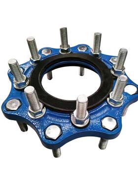 优质源厂 管道变径法兰 蓝色法兰减速器 球墨铸铁变径法兰