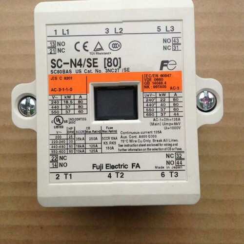 SC-N4/SE  富士SC-N4/SE富士直流接触器SC-N4/SE  DC24V DC48V