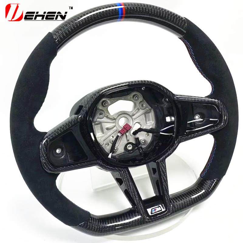 适用宝马24款CS方向盘M2 M3 M4 M5 X3M X4M X5M X6M碳纤维方向盘