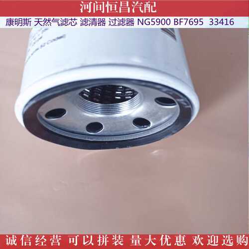 康明斯 天然气滤芯 滤清器 过滤器 NG5900 BF7695 33416