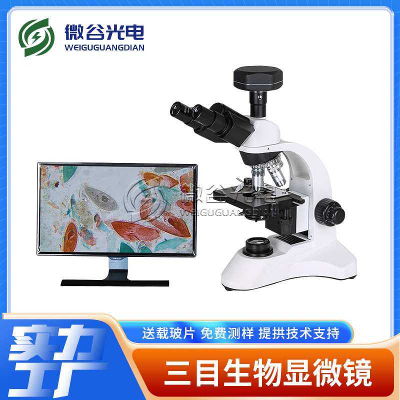 显微镜工厂销售 三目生物显微镜 生物数码显微镜 正置显微镜SW265
