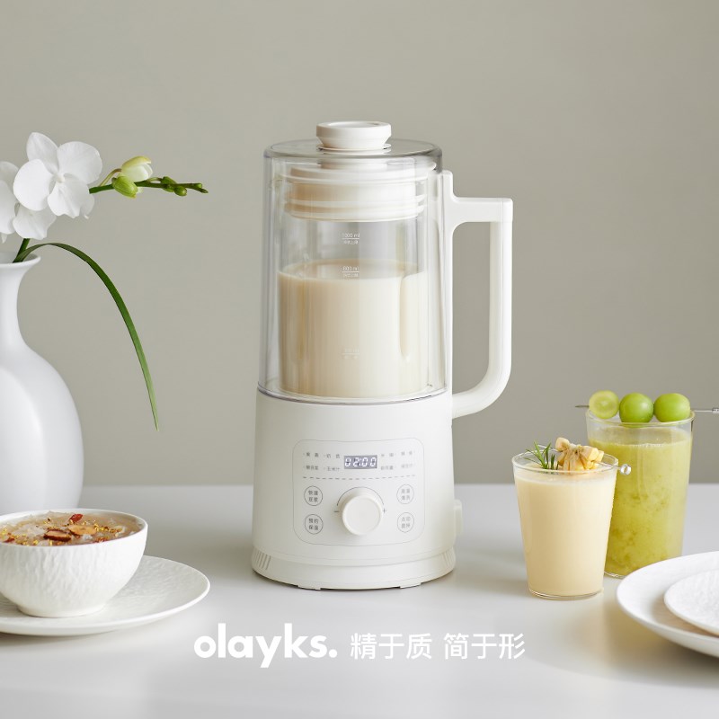 OLAYbKS立时小型破壁机家用多功能全自动免煮免过滤豆浆机料理机
