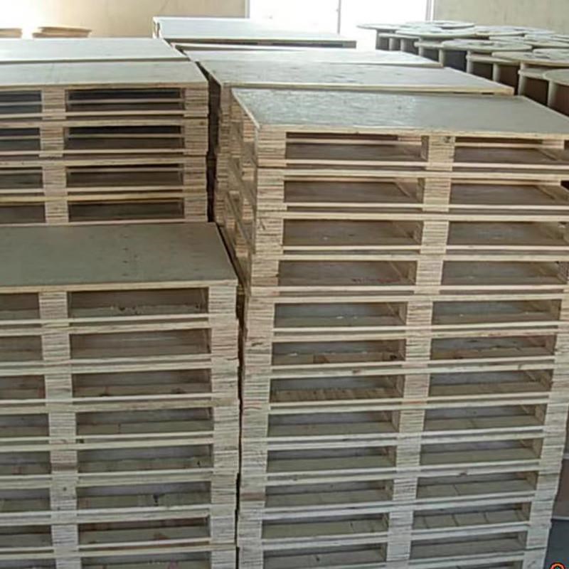 免熏蒸木托板出口托盘复合板物流仓F储工业用三夹板木质仓库垫仓