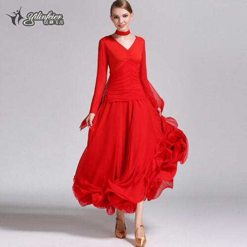 好质量！天丝裙摆！ 摩登舞裙交谊舞裙华尔兹大摆裙-50国标舞服