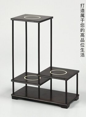 台光博古架底座檀工艺品摆件装饰茶壶紫砂壶底托紫展示架红木高低