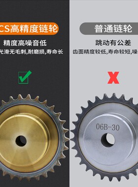 SCS高精度链轮3分06B链条链条齿轮工业机械传动配件大全单排牙轮