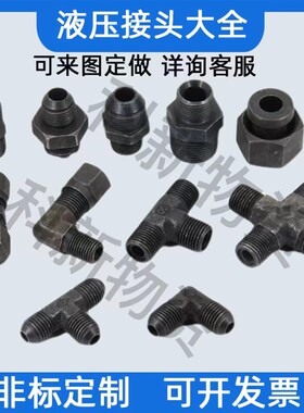 高压油管液压接头订做公制英制美制异型变径卡套内外螺纹非标定制