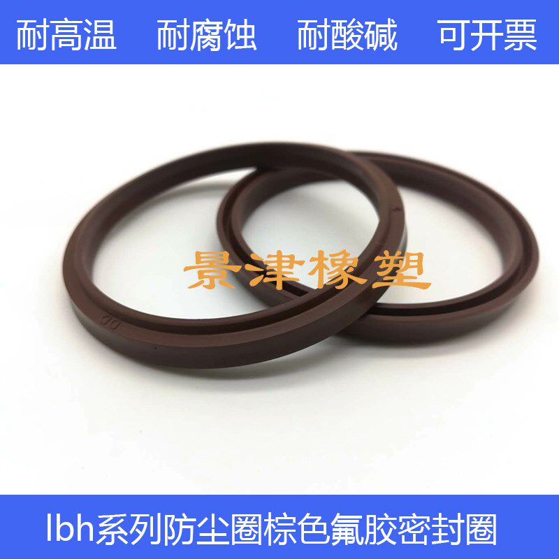 氟胶耐高温防尘圈油缸密封圈DHS/LBH190*204/200*214*7/9.5尘封件